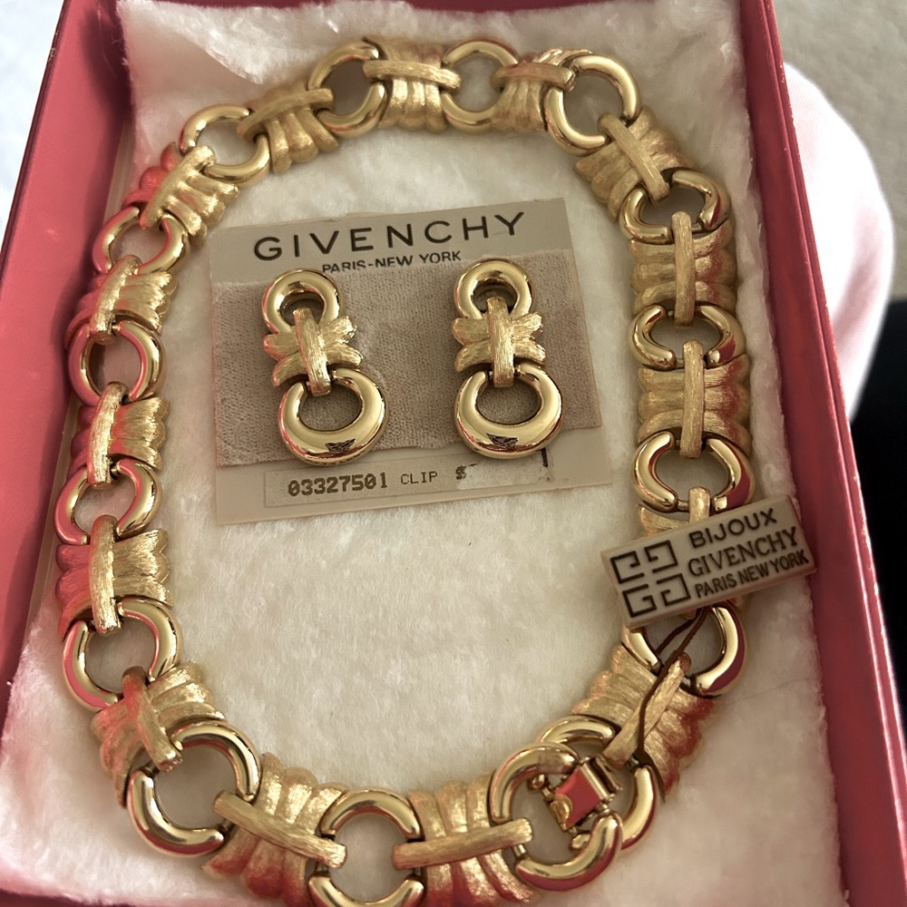 Givenchy Bijoux Necklace and Clip Earrings